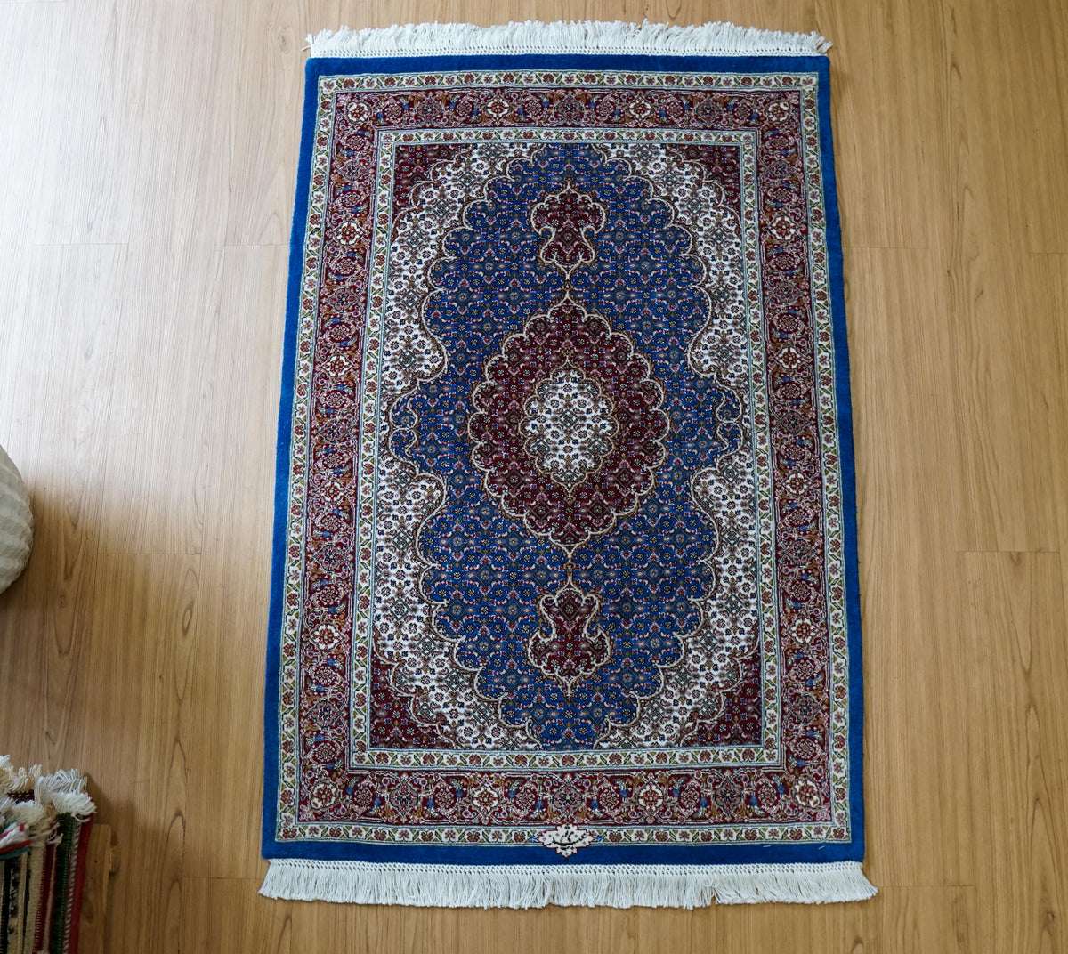  120×82cm 手織り ペルシャ絨毯 タブリーズ産　50RAJ