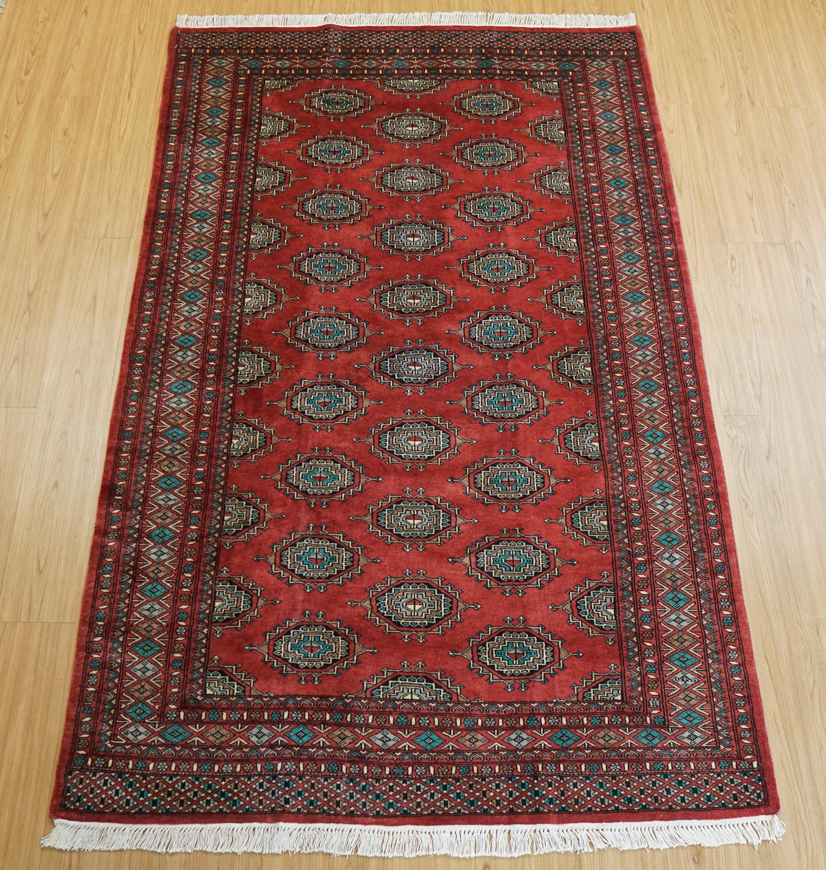 200×126cm パキスタン手織り絨毯