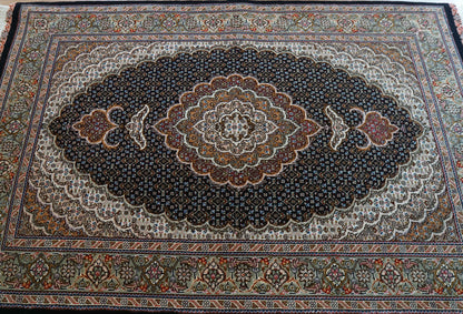  160×104cm 手織り ペルシャ絨毯 タブリーズ