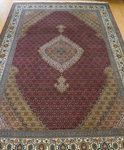 Collection ペルシャ手織り絨毯 タブリーズ産 305×205cm マヒ柄