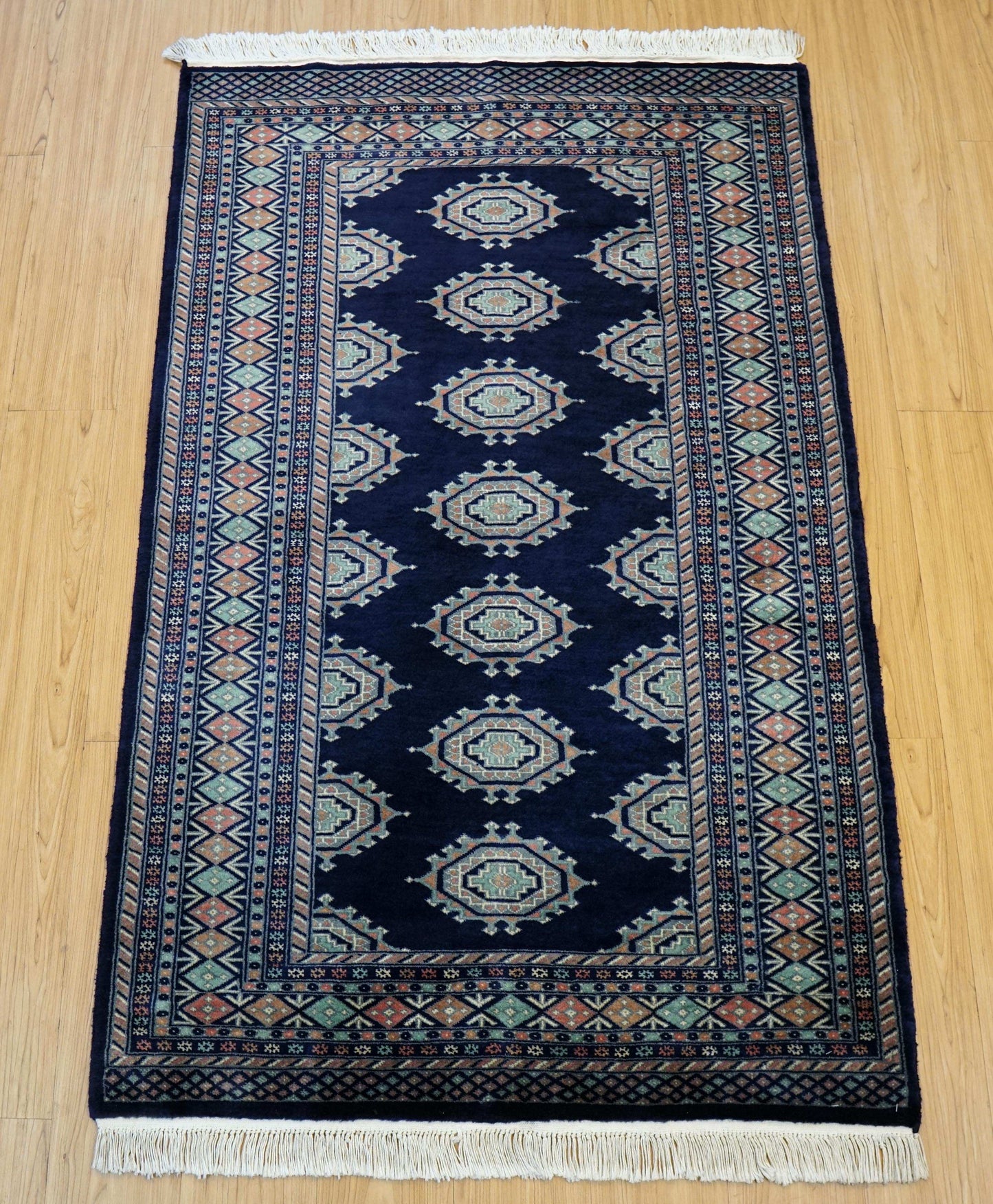  パキスタン手織り絨毯 153×95cm｜草木染ウール