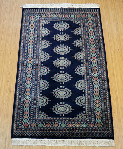  パキスタン手織り絨毯 153×95cm｜草木染ウール