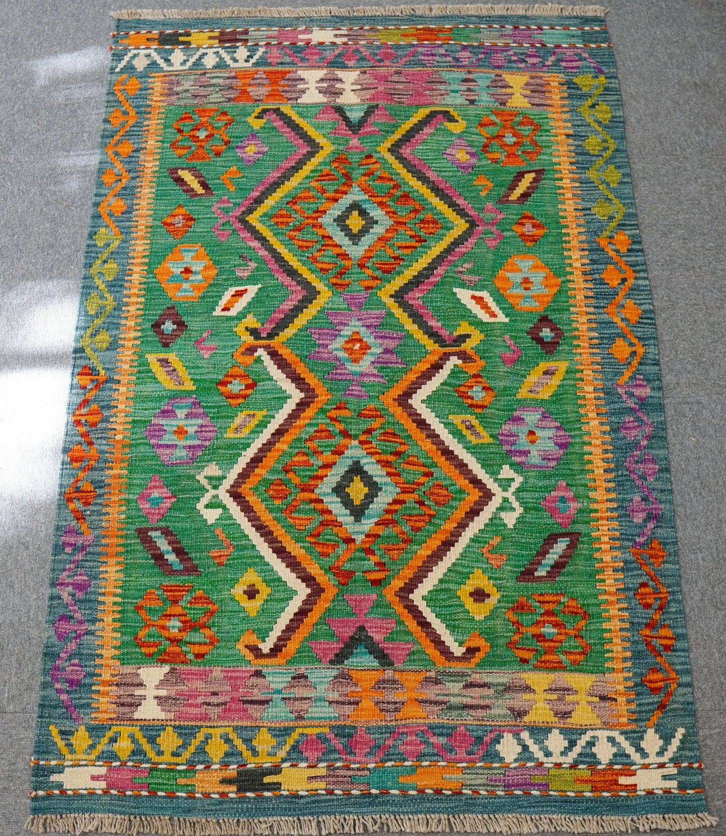 147×100cm　　アフガニスタン　手織り　キリム　　 Decorworks