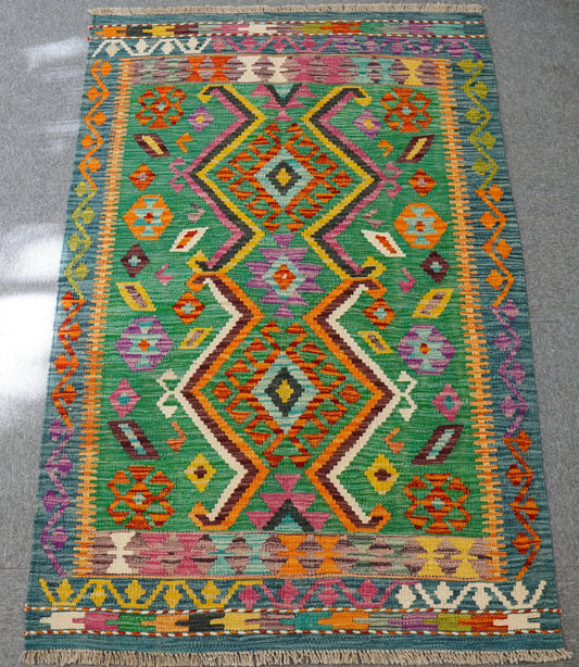 147×100cm　　アフガニスタン　手織り　キリム　　 Decorworks