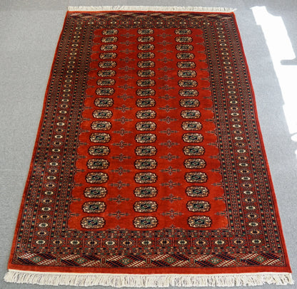 205×141cm トルクメン ボハララグ 手織り絨毯 Decorworks