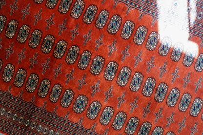 205×141cm トルクメン ボハララグ 手織り絨毯 Decorworks