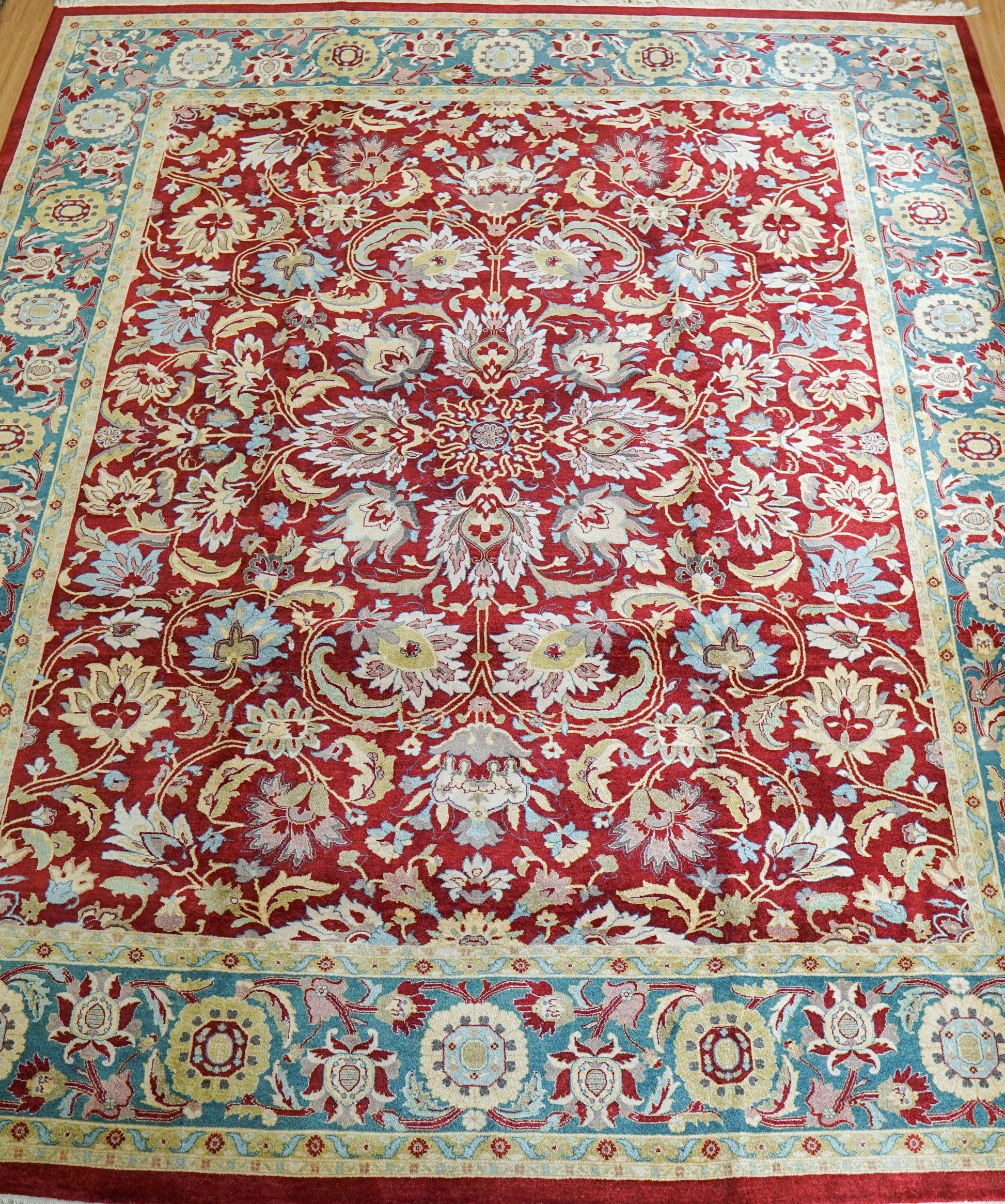  パキスタン手織り絨毯 310×250cm｜高密度ダブルノット 上質ウール