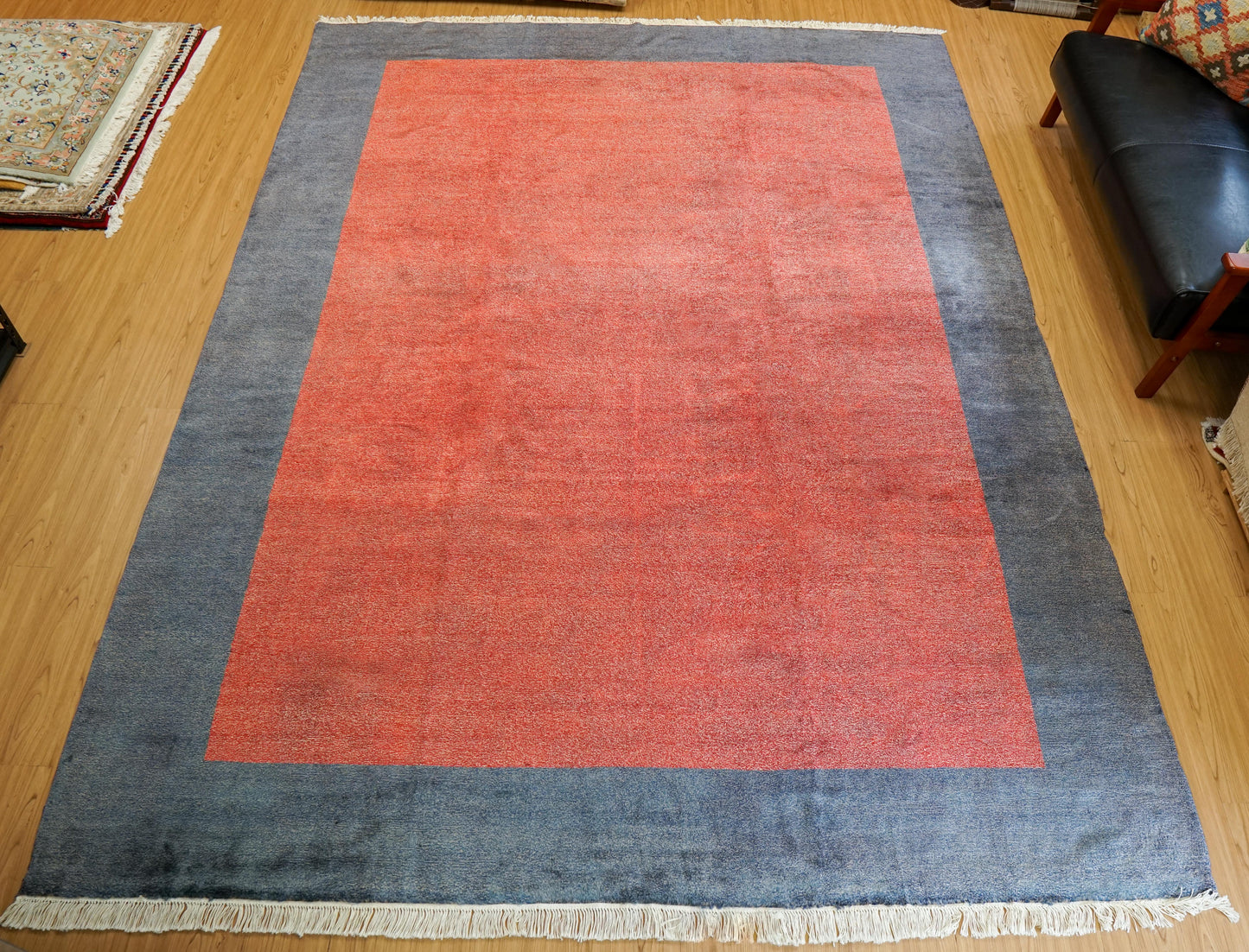 Collection パキスタン手織りギャッベ 303×223cm 高密度ノット仕上げ モダンデザイン ウールラグ