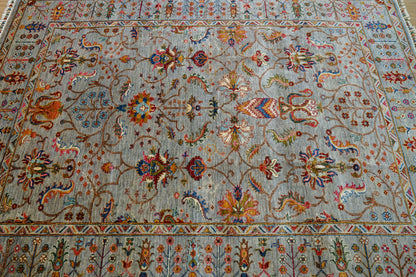  アフガニスタン手織り絨毯 ガズニ  243×176cm｜手紡ぎウール×草木染め