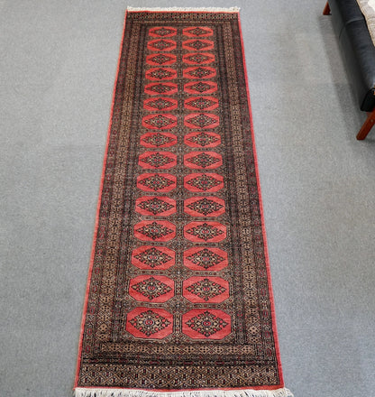 249×80cm パキスタン手織り絨毯　ランナー Decorworks