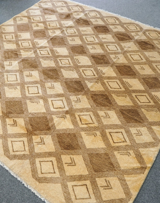 190×198cm   パキスタン手織りギャッベ Decorworks