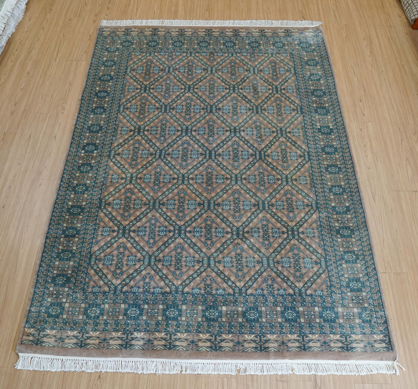  217×153cm パキスタン手織り絨毯 Fine quality11/22