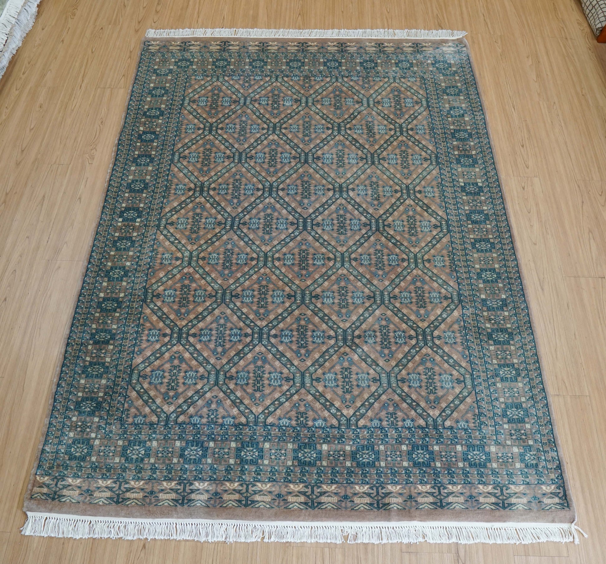  217×153cm パキスタン手織り絨毯 Fine quality11/22