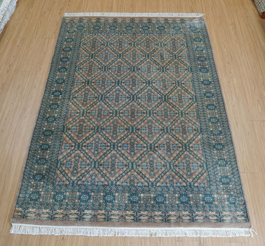  217×153cm パキスタン手織り絨毯 Fine quality11/22