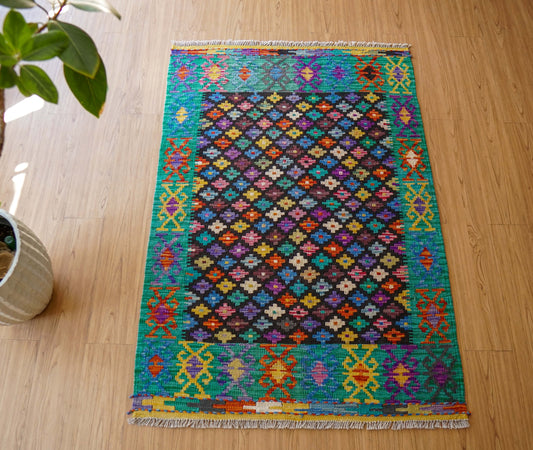  149×102cm　　アフガニスタン手織りキリム　　　