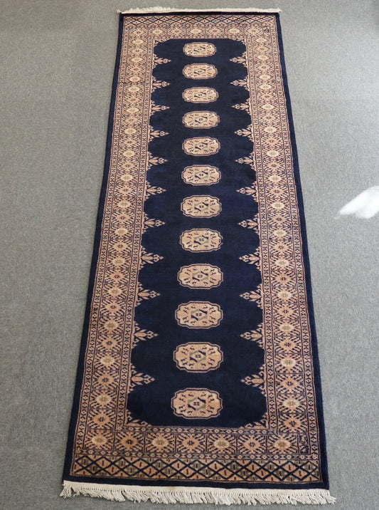 201×79cm パキスタン手織り絨毯 トルクメン ボハララグ Decorworks