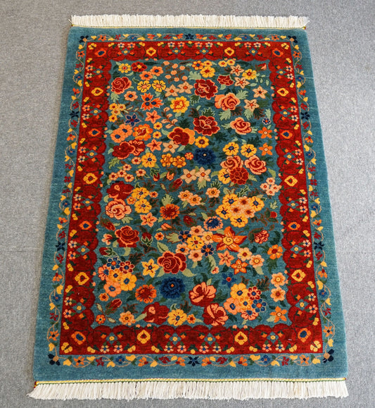 106×76cm　 ペルシャ バラミン産 手織り絨毯 Decorworks