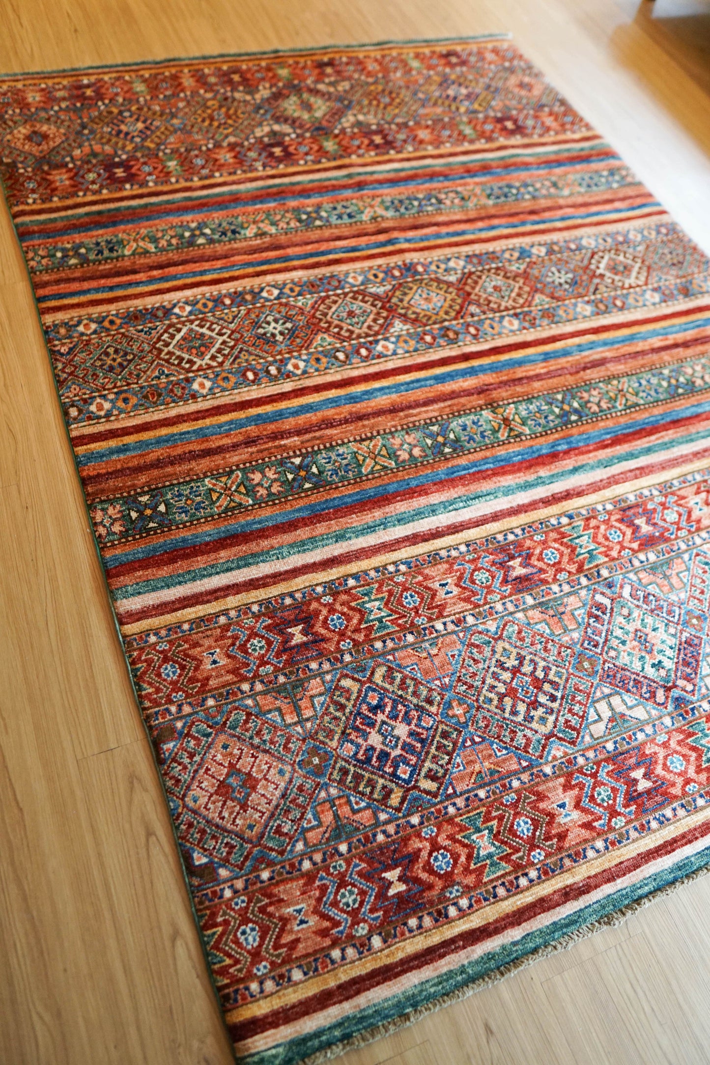 Collection アフガニスタン ガズニーウール 絨毯 206×145cm　トライバルラグ