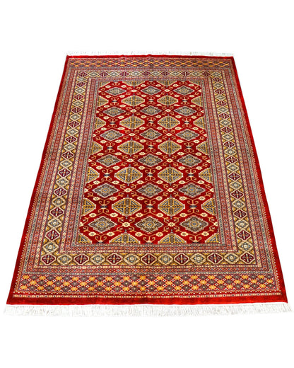  パキスタン手織り絨毯 ジャルダルデザイン 238×166cm｜ニュージーランド産メリノウール