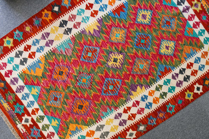 153×104cm　　アフガニスタン　手織り　キリム Decorworks
