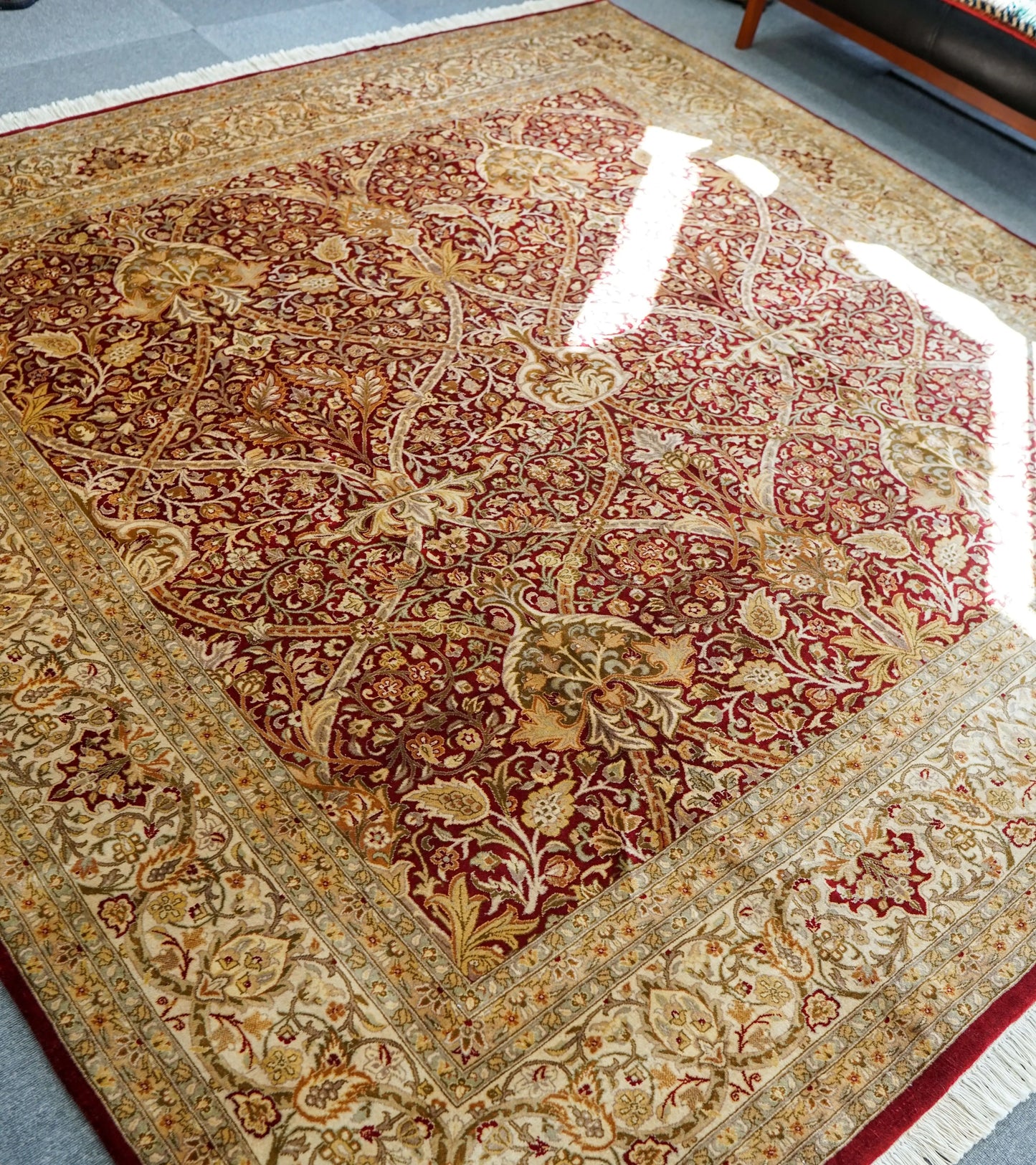 257×252cm  パキスタン ダブルノッ 手織り絨毯 Decorworks
