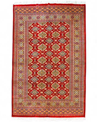  パキスタン手織り絨毯 ジャルダルデザイン 238×166cm｜ニュージーランド産メリノウール