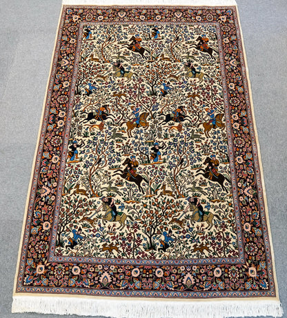 218×140cm   パキスタン手織り絨毯 Decorworks