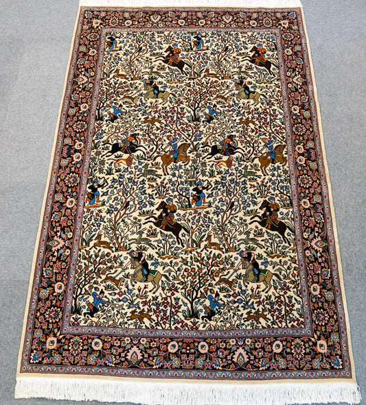218×140cm   パキスタン手織り絨毯 Decorworks