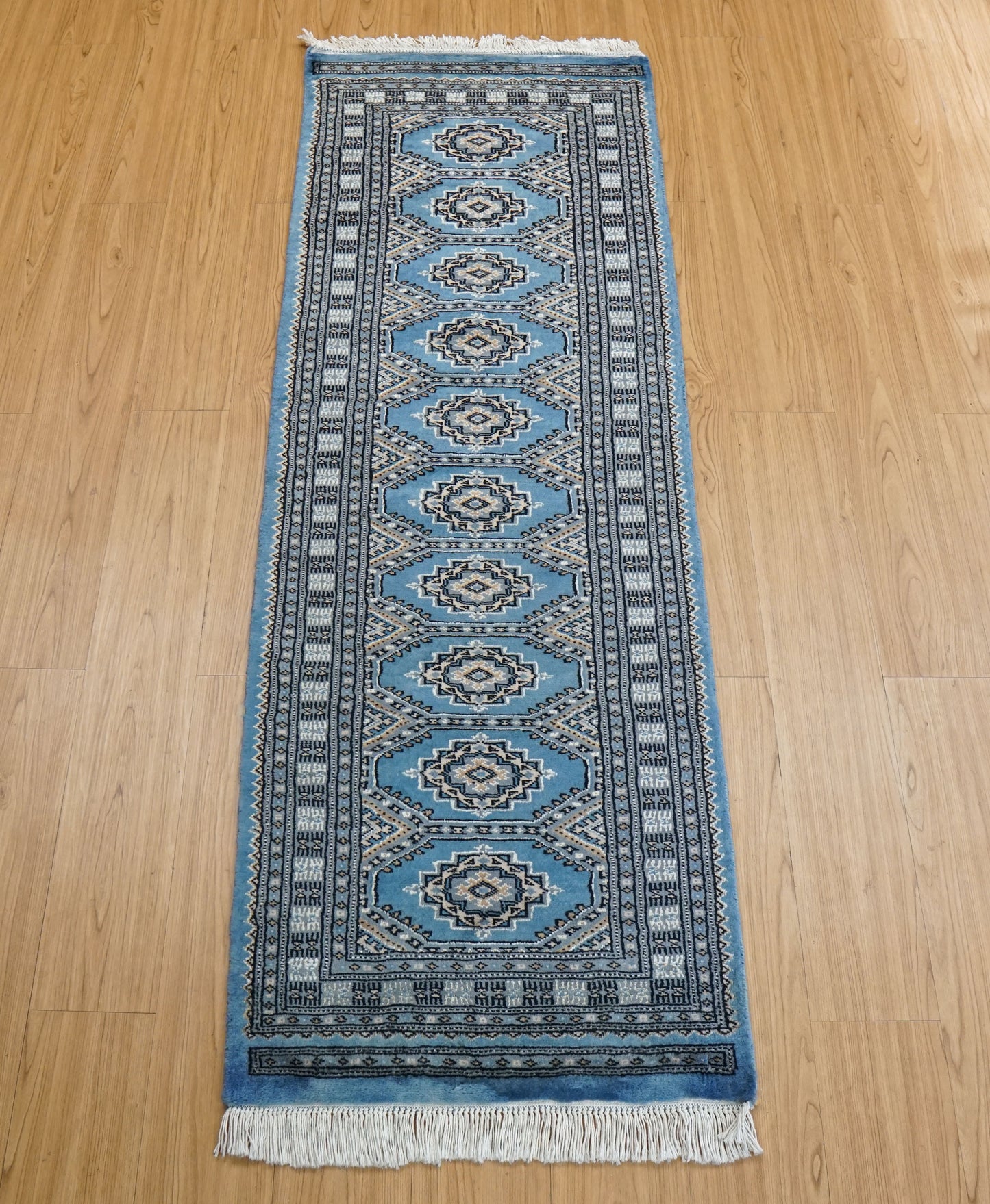  パキスタン手織り絨毯　ランナー  185×63cm