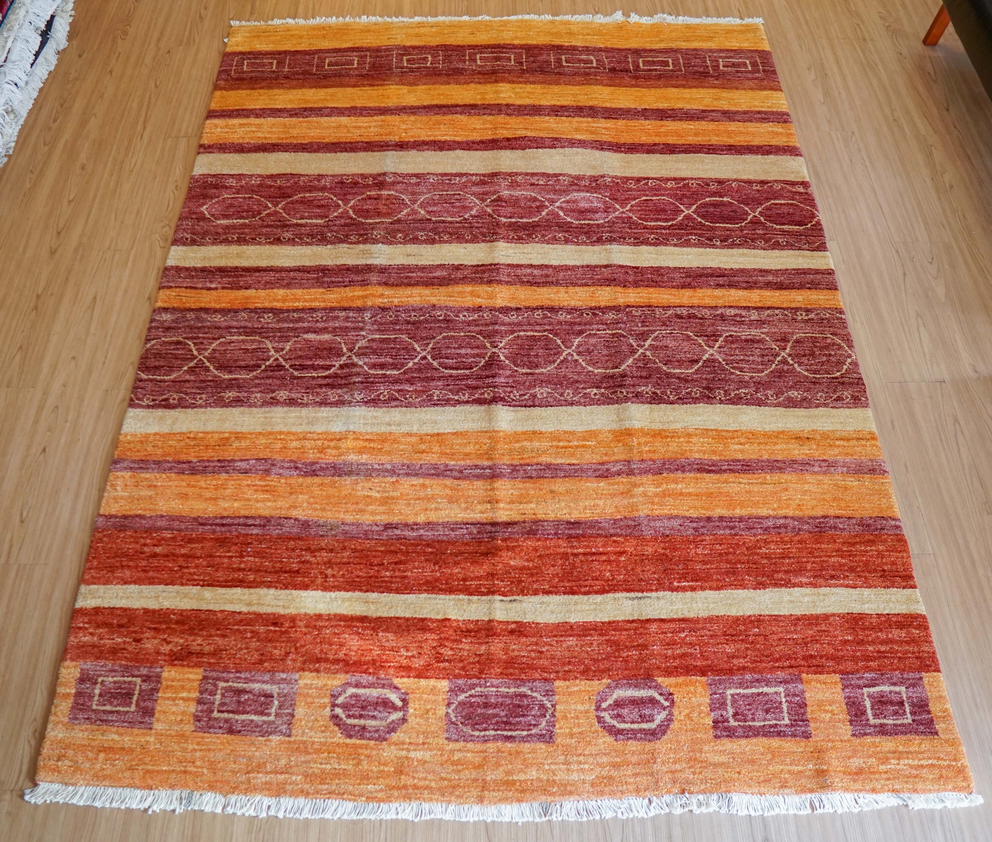  ペルシャ手織りギャッベ244×172cm カシュクリ