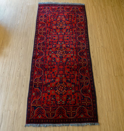 Collection トライバルラグKhal Mohammadi 手織り絨毯 200×83 ランナー