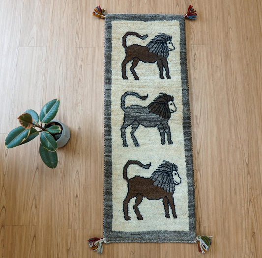 ペルシャギャッベ アマレ族 ギャベ　ランナー 116×42cm