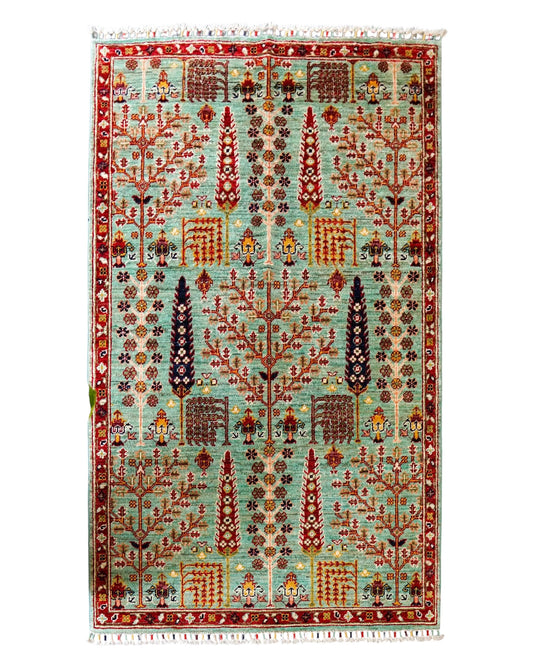  151×98cｍ   アフガニスタン手織り絨毯   ペルシャ絨毯