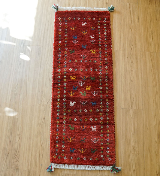 Collection 120×44cm ペルシャギャッベ アマレ族 ギャベ　ランナー