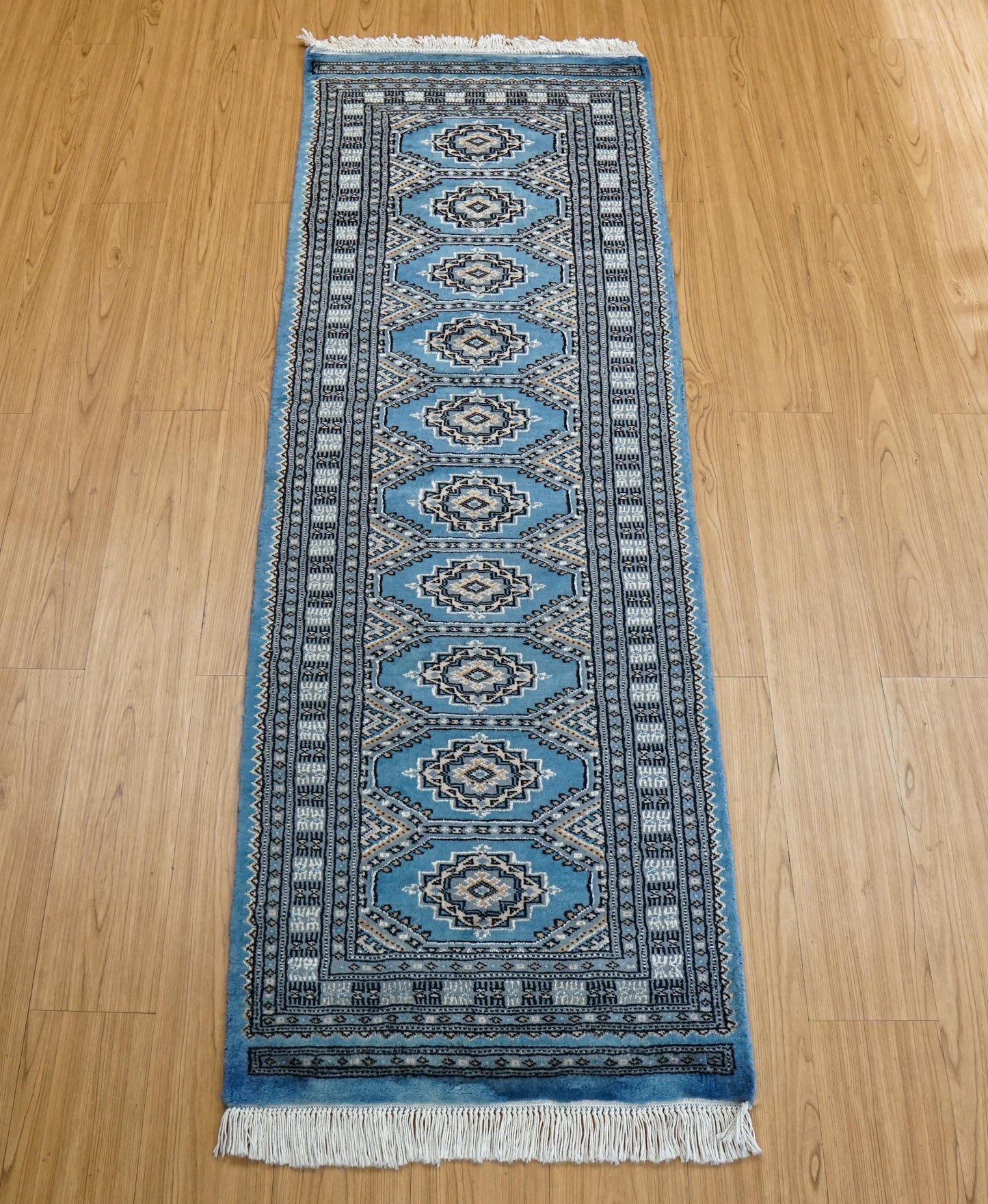  パキスタン手織り絨毯　ランナー  185×63cm