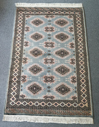144×92cm【パキスタン手織り絨毯】 Decorworks
