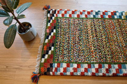 Collection 80×50cm　ペルシャ絨毯 手織りギャッベ アマレ族 ギャベ