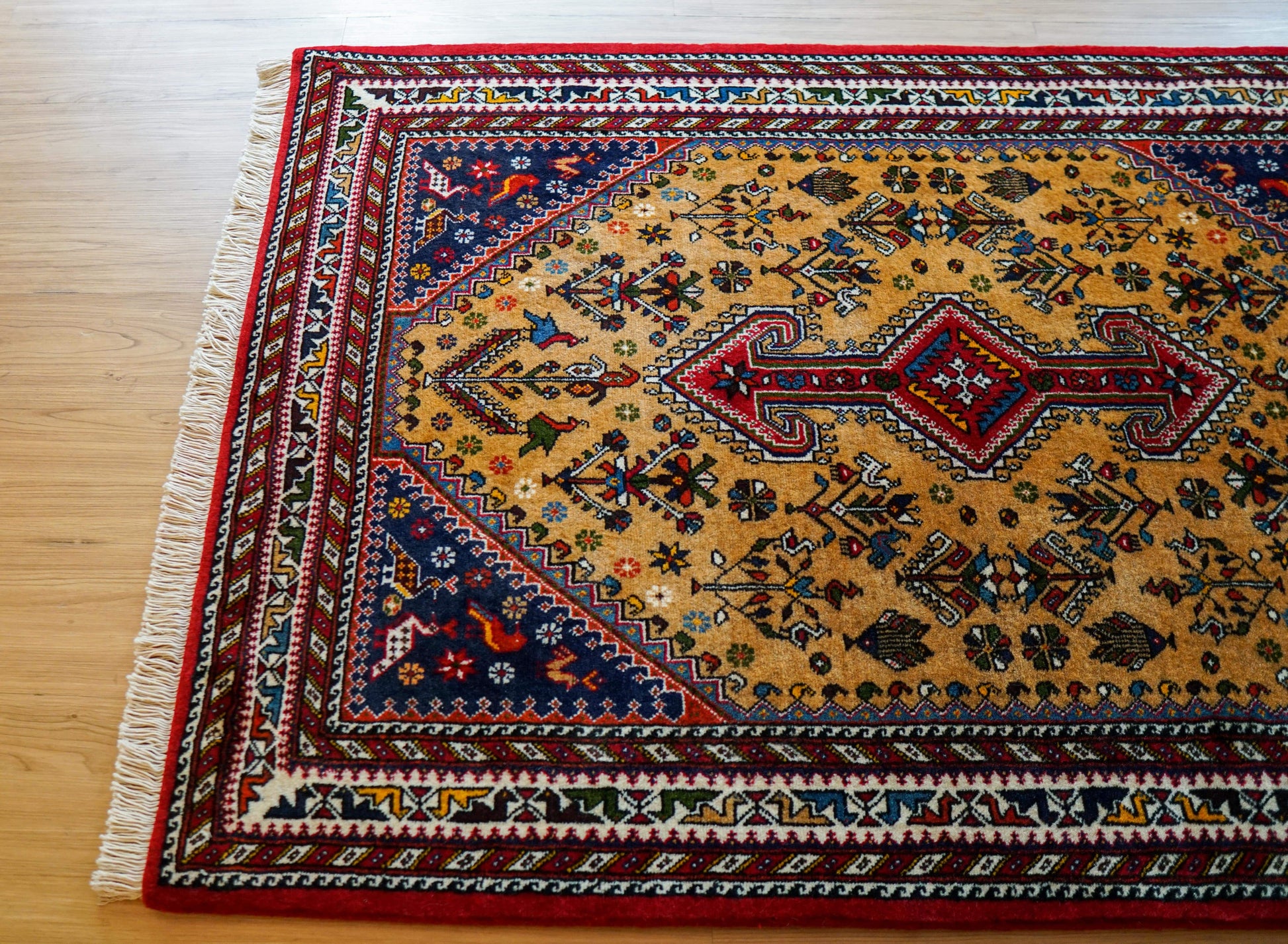 Collection ペルシャ手織り絨毯 アバデ 150×100cm Fine Quality トライバルウールラグ