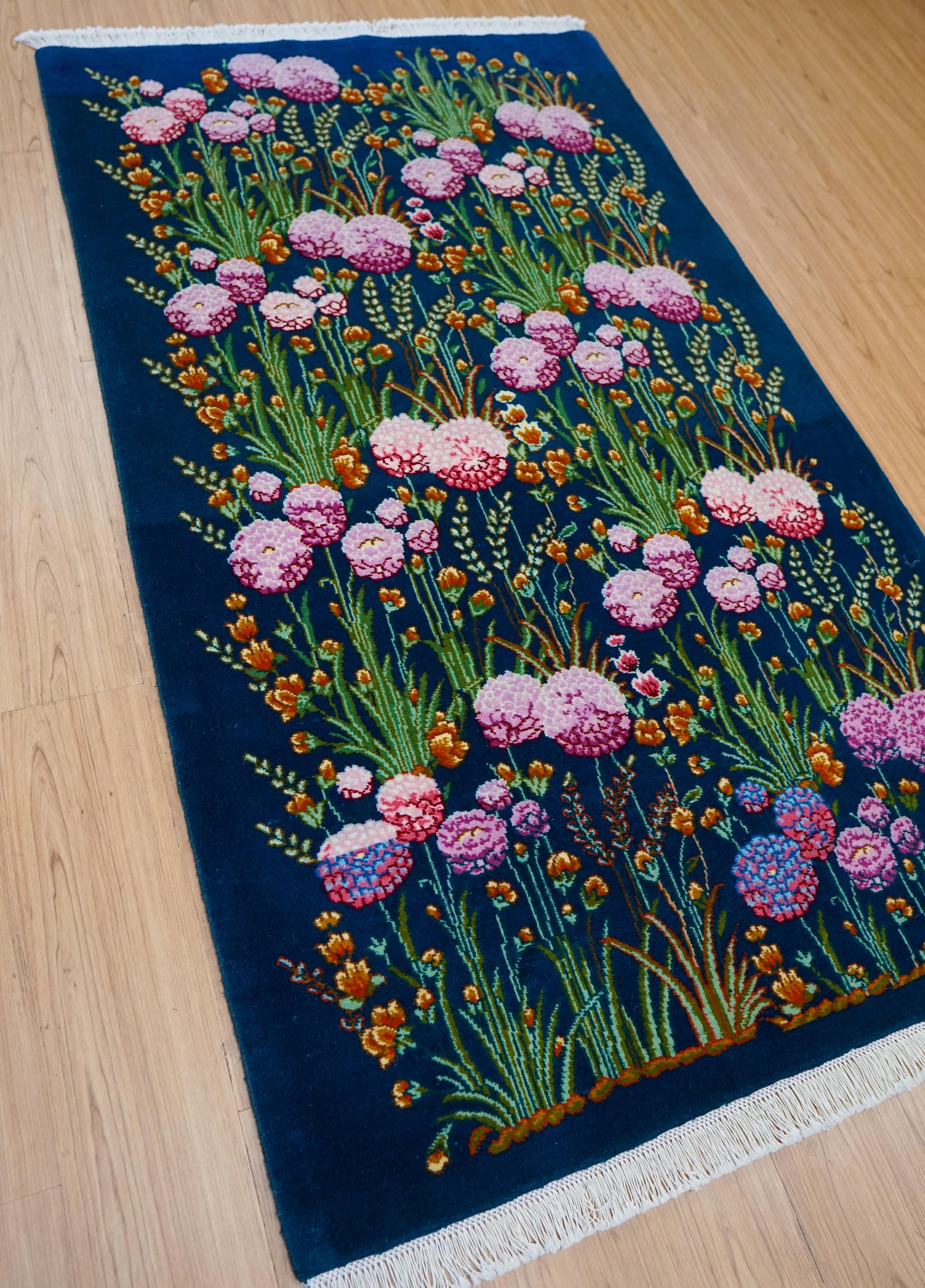  ペルシャ手織り絨毯 タブリーズ 175×103cm