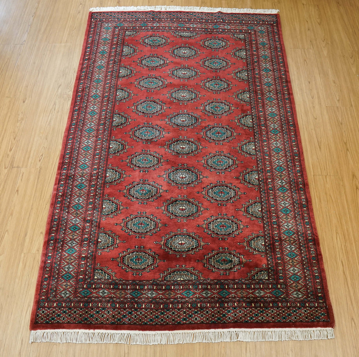  200×126cm パキスタン手織り絨毯