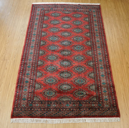  200×126cm パキスタン手織り絨毯
