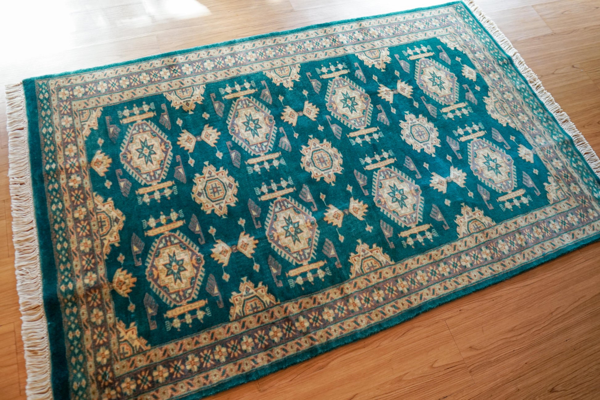  パキスタン手織り絨毯  156×95cm