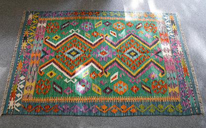 147×100cm　　アフガニスタン　手織り　キリム　　 Decorworks