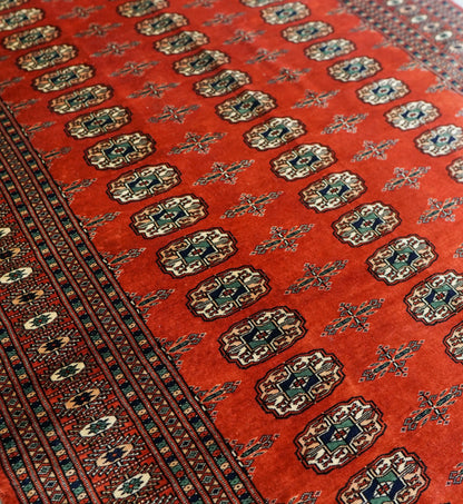 205×141cm トルクメン ボハララグ 手織り絨毯 Decorworks