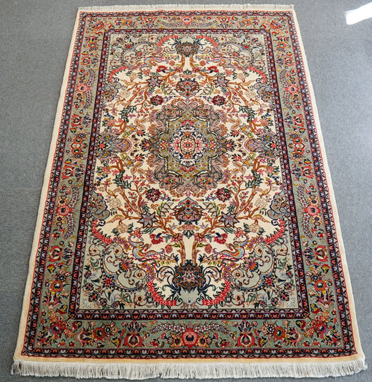 200×135cm　 ペルシャサルーク総手織り絨毯 Decorworks
