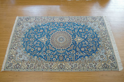  ペルシャ絨毯 ナイン産 6LA 192×120cm｜コルクウール＆シルク