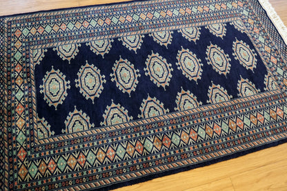  パキスタン手織り絨毯 153×95cm｜草木染ウール