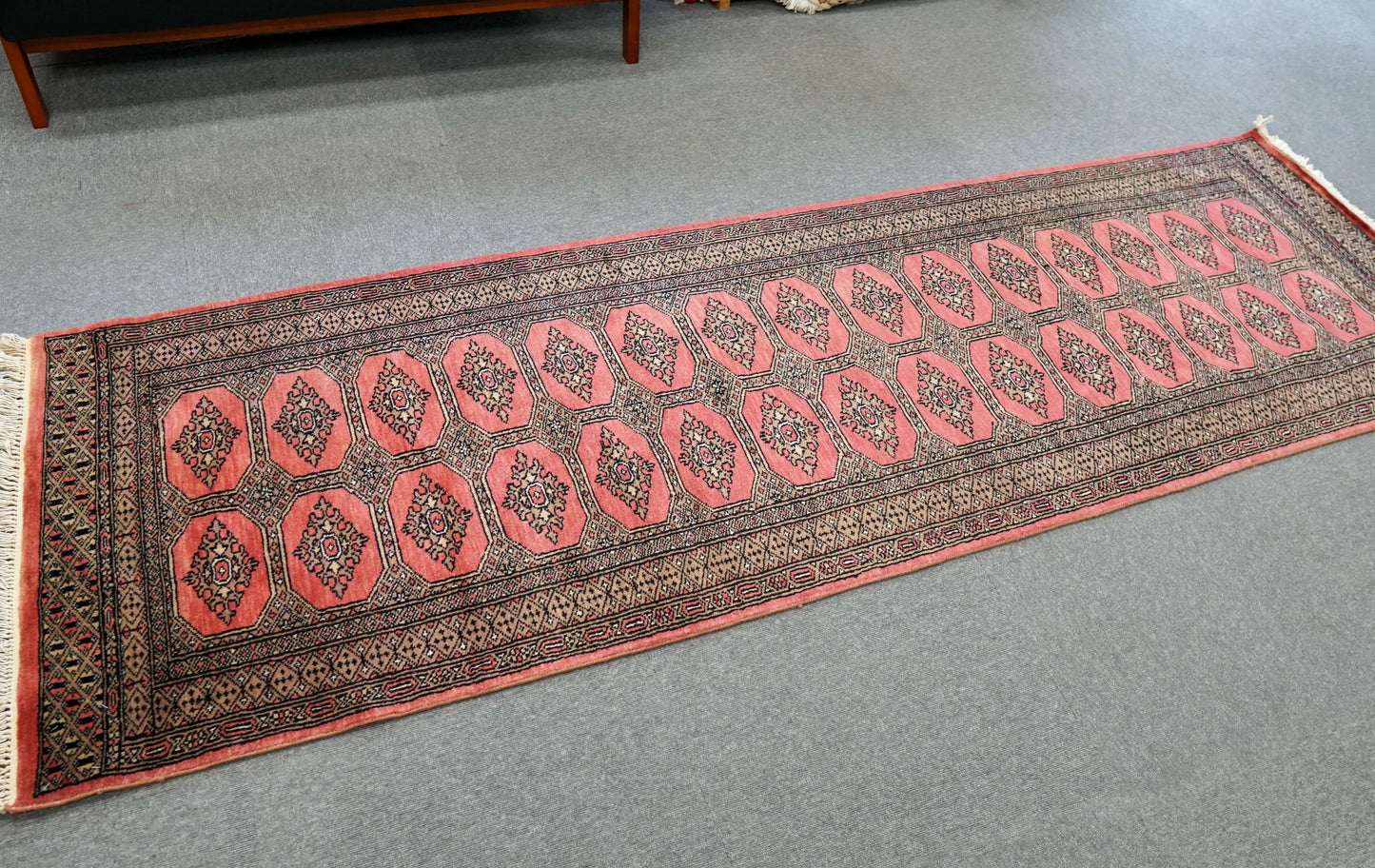 249×80cm パキスタン手織り絨毯　ランナー Decorworks