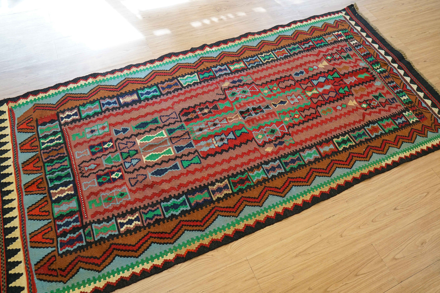  ペルシャ手織りキリム 210×100cm