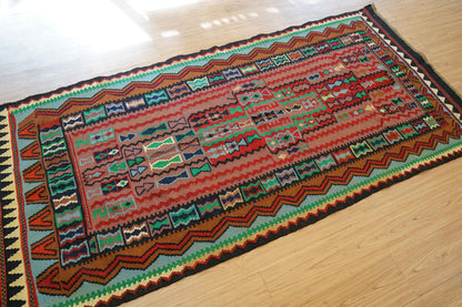  ペルシャ手織りキリム 210×100cm